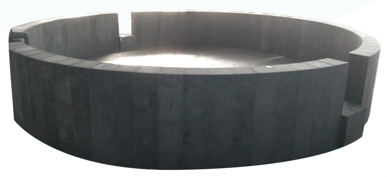 Semi-graphite silicon carbide carbon block